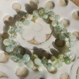 Aquamarine Green Teardrop bracelets