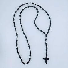 Rosary Cross Cord Necklace or Bracelet