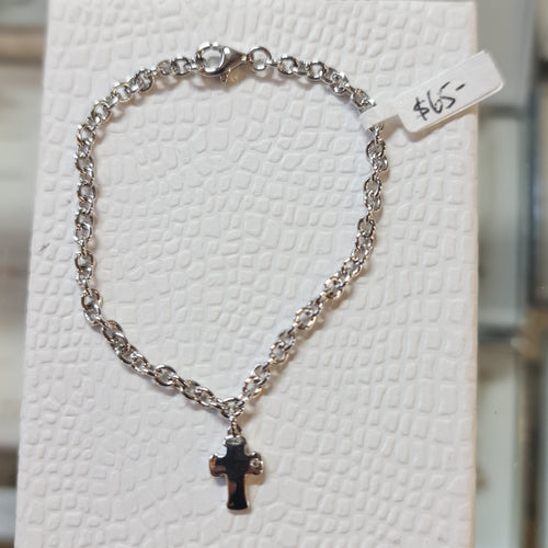 Emmi Cross bracelet Silver