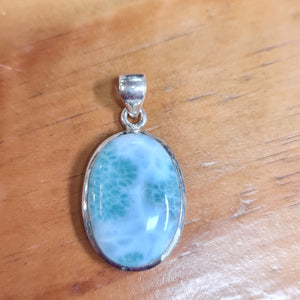 Larimar Pendants 925 sterling silver