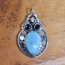 Larimar Pendants 925 sterling silver