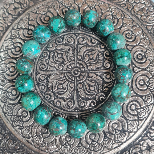 Natural Turquoise Bracelet Egyptian Stretch Elastic