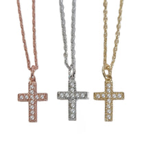 Petra Pearl Cross Necklace medium