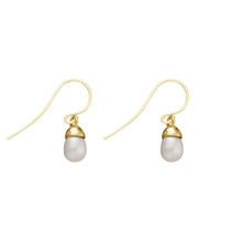 Petite Freshwater Pearl drop earrings