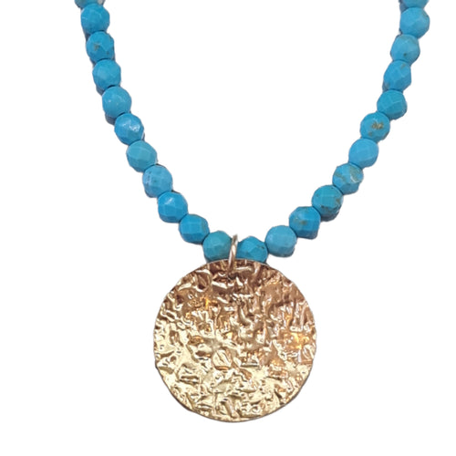 Kythira Gold Turquoise necklace