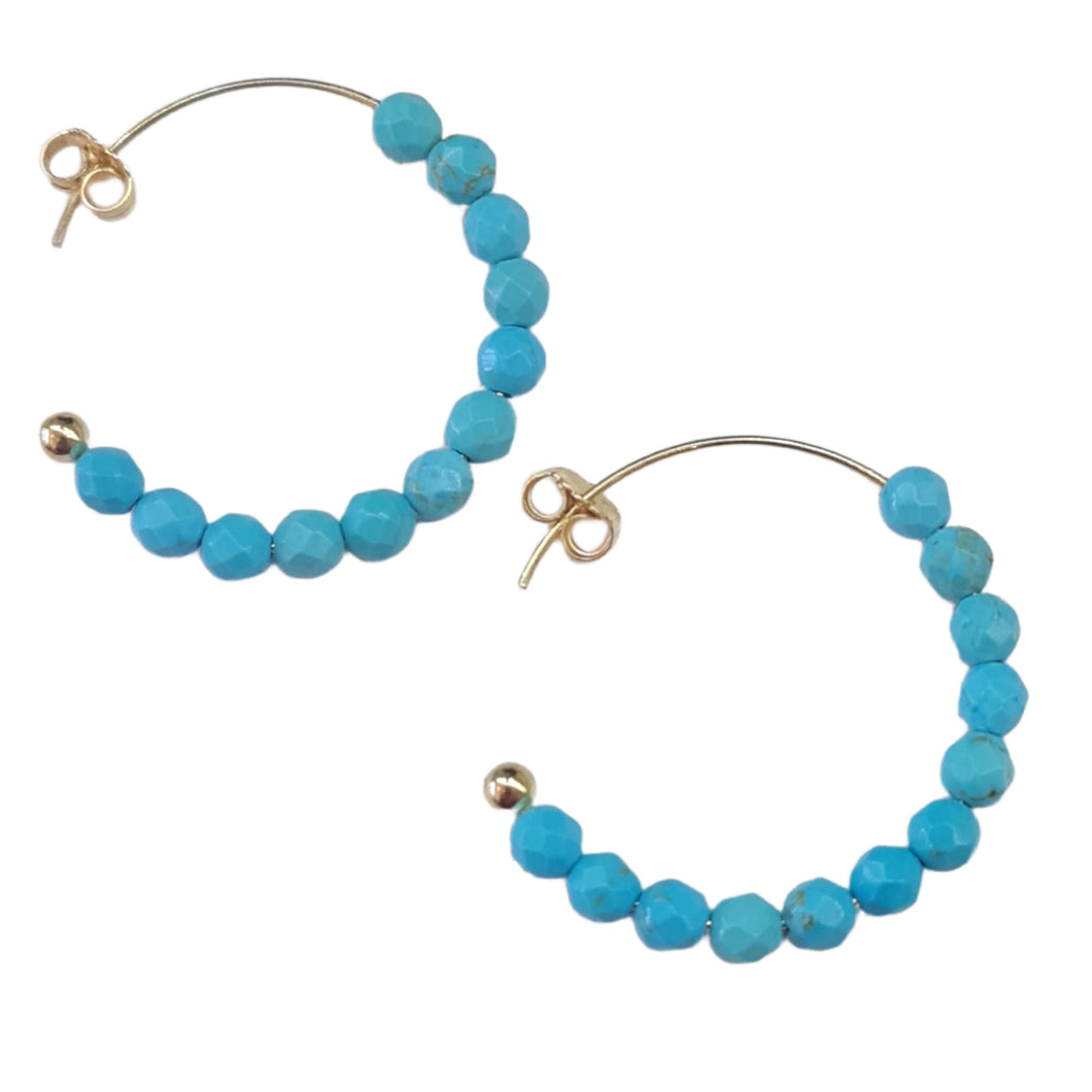 Kythira Turquoise Hoop earrings