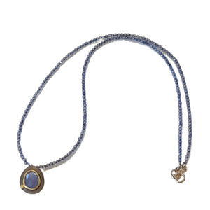 Constantinople Blue Tanzanite and Iolite necklace