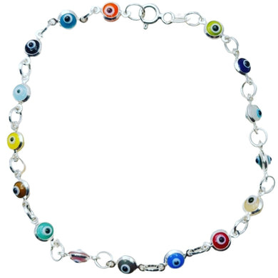 SALE Little Eyes Evil Eye bracelet Silver