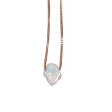 SALE Petite Opal Hamsa Hand of Fatima Necklace