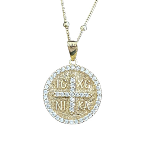Symi Cross necklace Gold
