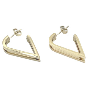 SALE Sasha gold hoop stud earrings