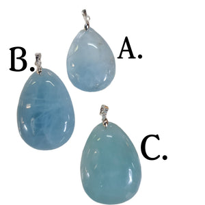 Large deals aquamarine pendant