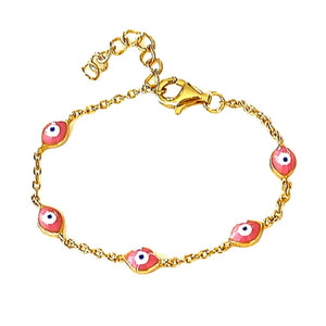 SALE Kios Kids Pink Evil Eye bracelet