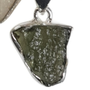 Moldavite Meteorite Pendant Necklace