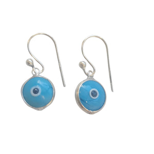 Matia Evil Eye Glass Drop Earrings