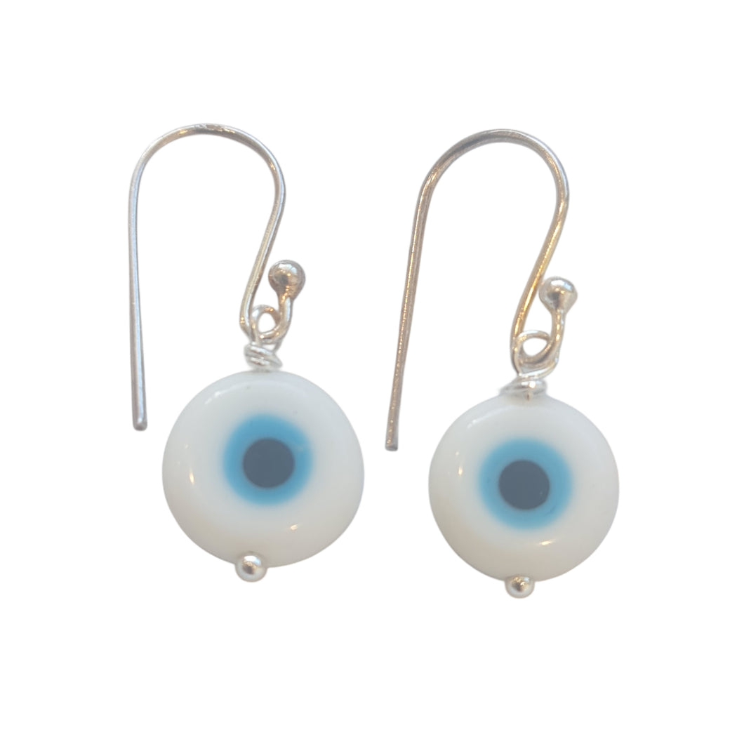 Matia Evil Eye Glass Drop Earrings