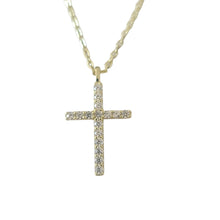 Zara Cross Necklace Gold large