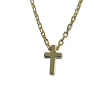 Tiny Plain Cross Necklace petite