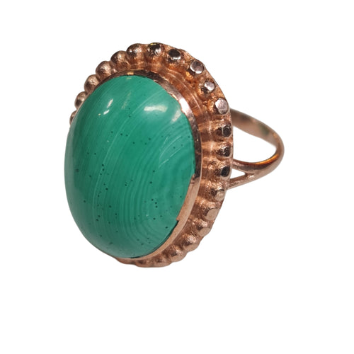 Malachite Stone Rings