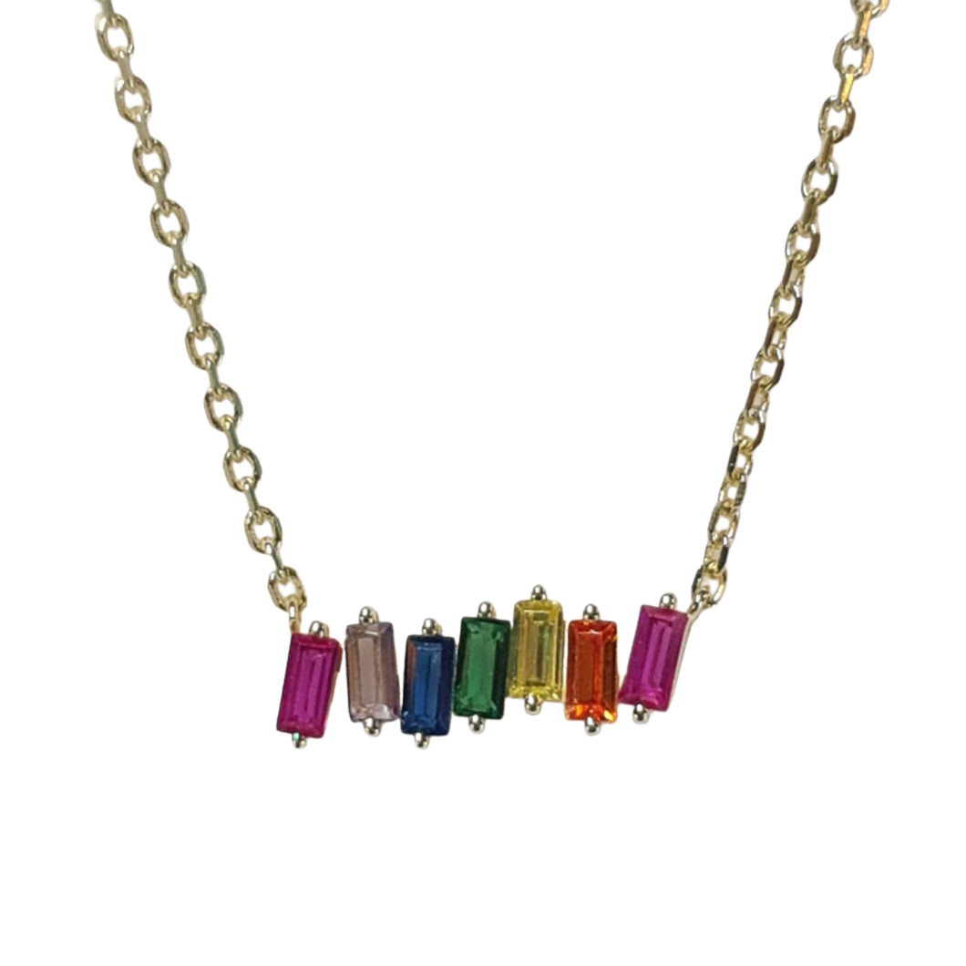 Rainbow Spirit Necklace Gold