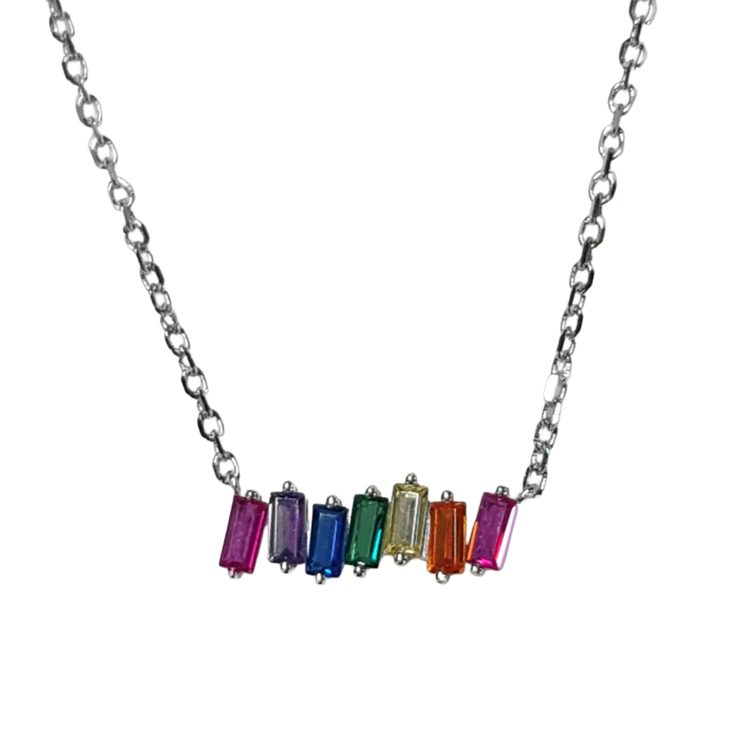 Rainbow Spirit Necklace Silver