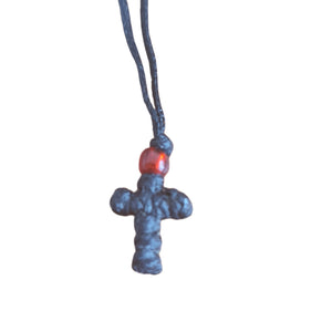 Greek Cross Komboskini Prayer Necklace Mini Cross