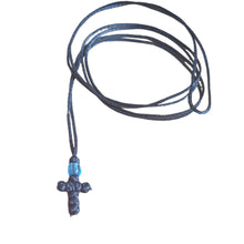 Greek Cross Komboskini Prayer Necklace Mini Cross