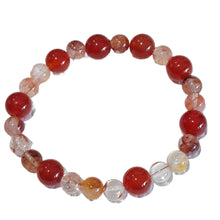 Balance Stone bracelet Red Agate and Hematoid Quartz