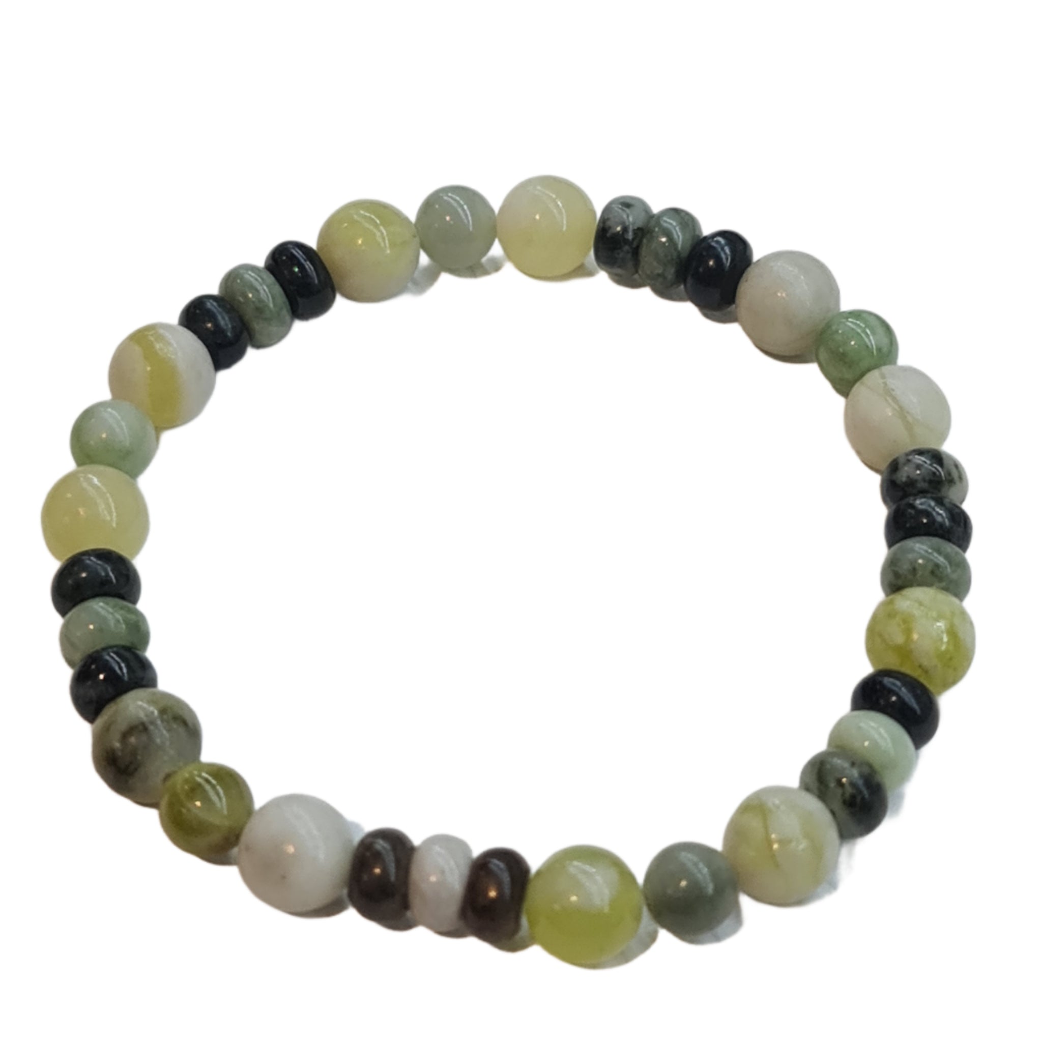 Green jade sale stone bracelet