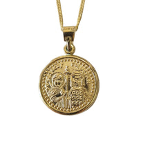 Greek ICXC NIKA Constantinato necklace Gold