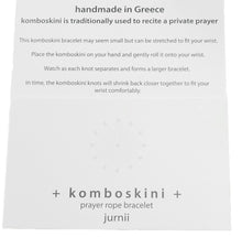 Greek Komboskini Cross Prayer Rope Bracelet BLACK