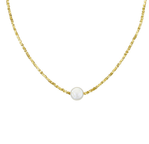 Capris Freshwater Pearl necklace Gold