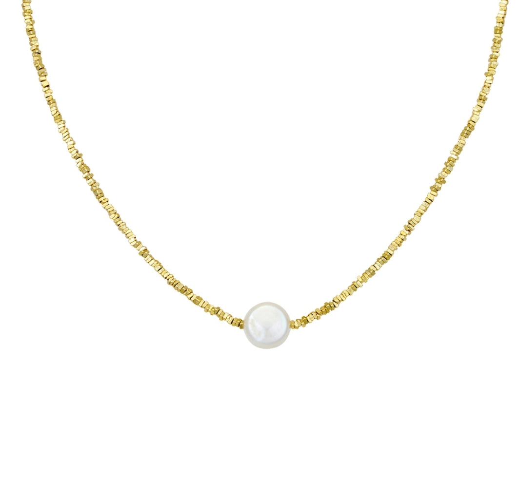 Capris Freshwater Pearl necklace Gold