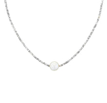 Capris Freshwater Pearl necklace Silver