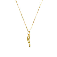 Cornicello Little Horn Necklace Italian Protection Good Luck Gold