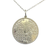 Vasili Greek Constantinato Cross Necklace Silver