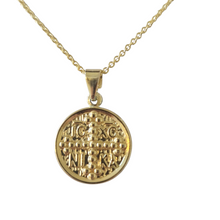 Deni Constantinato Greek Cross Necklace Gold