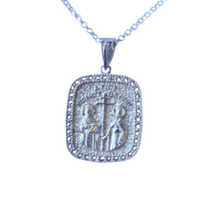 Yianina Greek Constantinato Cross Necklace Silver