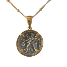 Greek Athena Goddess Necklace Gold