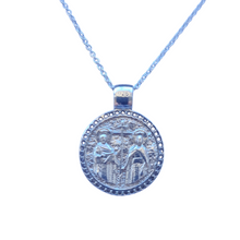 Aegina Greek Constantinato Cross Necklace Silver