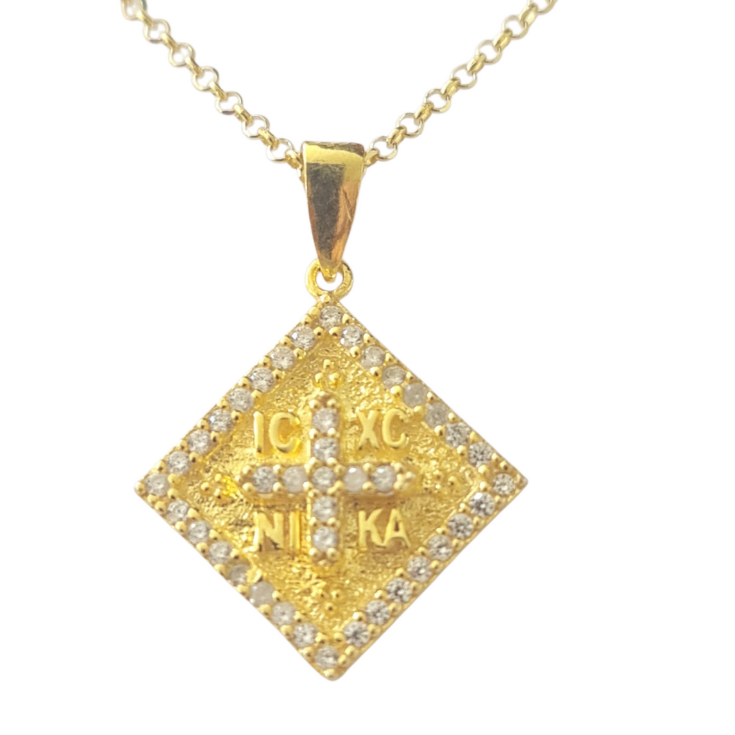 Danai Greek Constantinato Necklace Gold