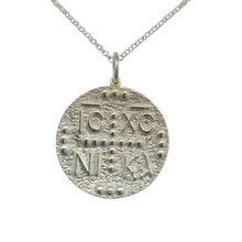 Vasili Greek Constantinato Cross Necklace Silver