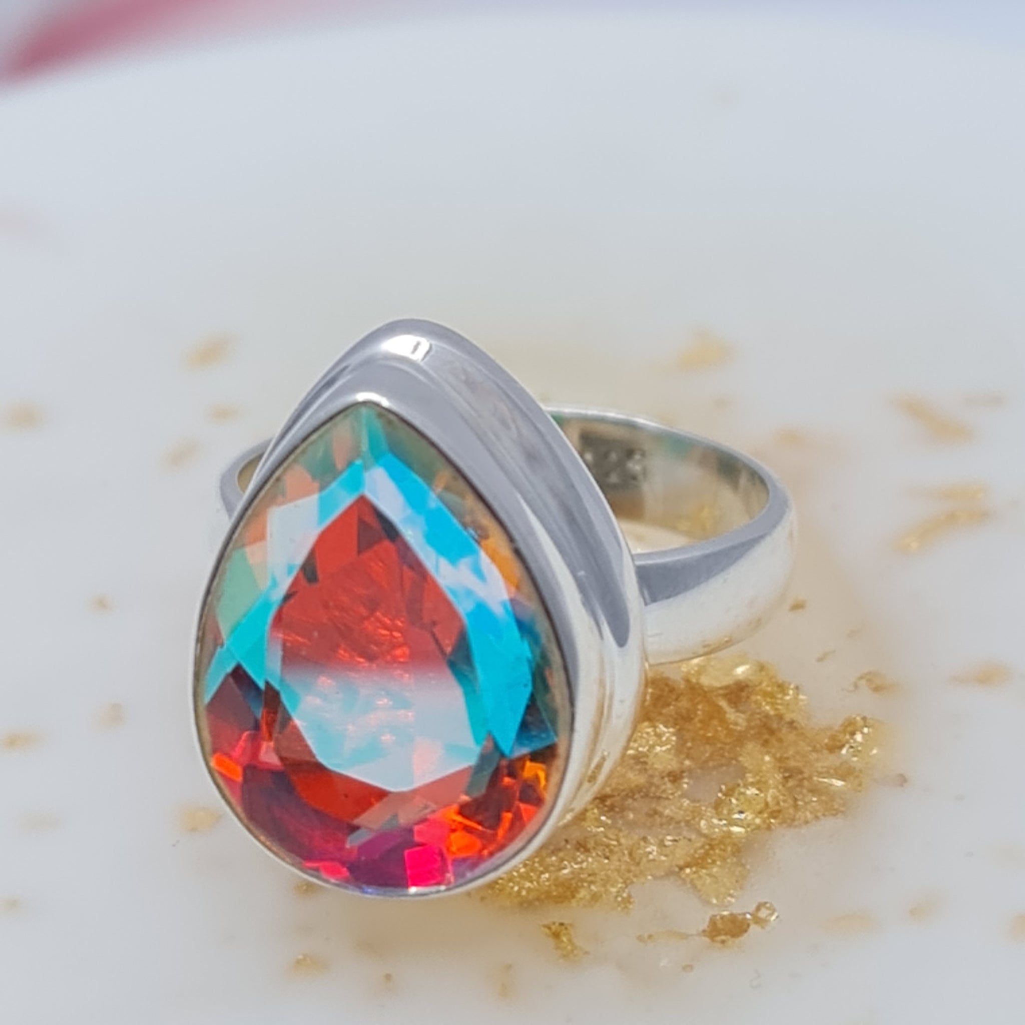 Blue deals quartz ring