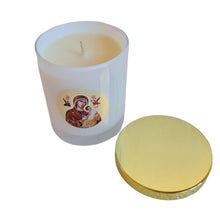 PRE-ORDER for Easter 2025 Livani soy wax candles Panayia icon WHITE