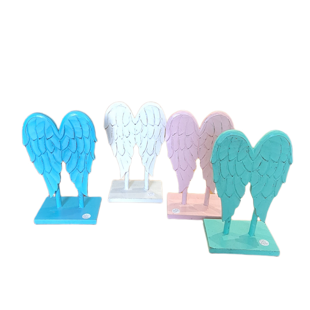 SALE Angel wings on stand small