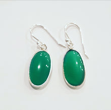 Green Onyx stone earrings