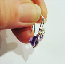 Amethyst Stone drop earrings