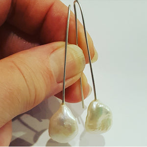 Baroque Freshwater Pearl drop earrings