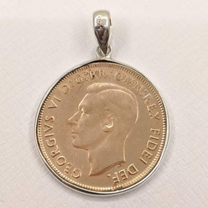 1950 Australian Penny coin pendant